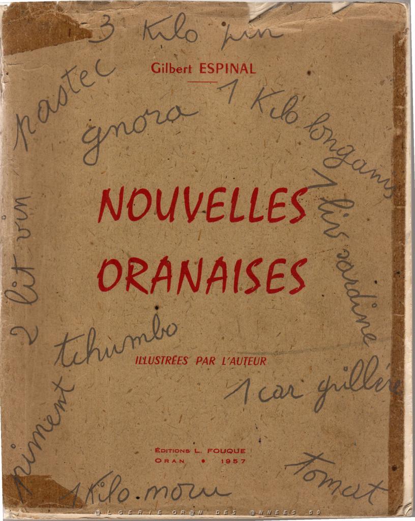COUVERTURE DES NOUVELLES ORANAISES DE GILBERT ESPINAL.JPG